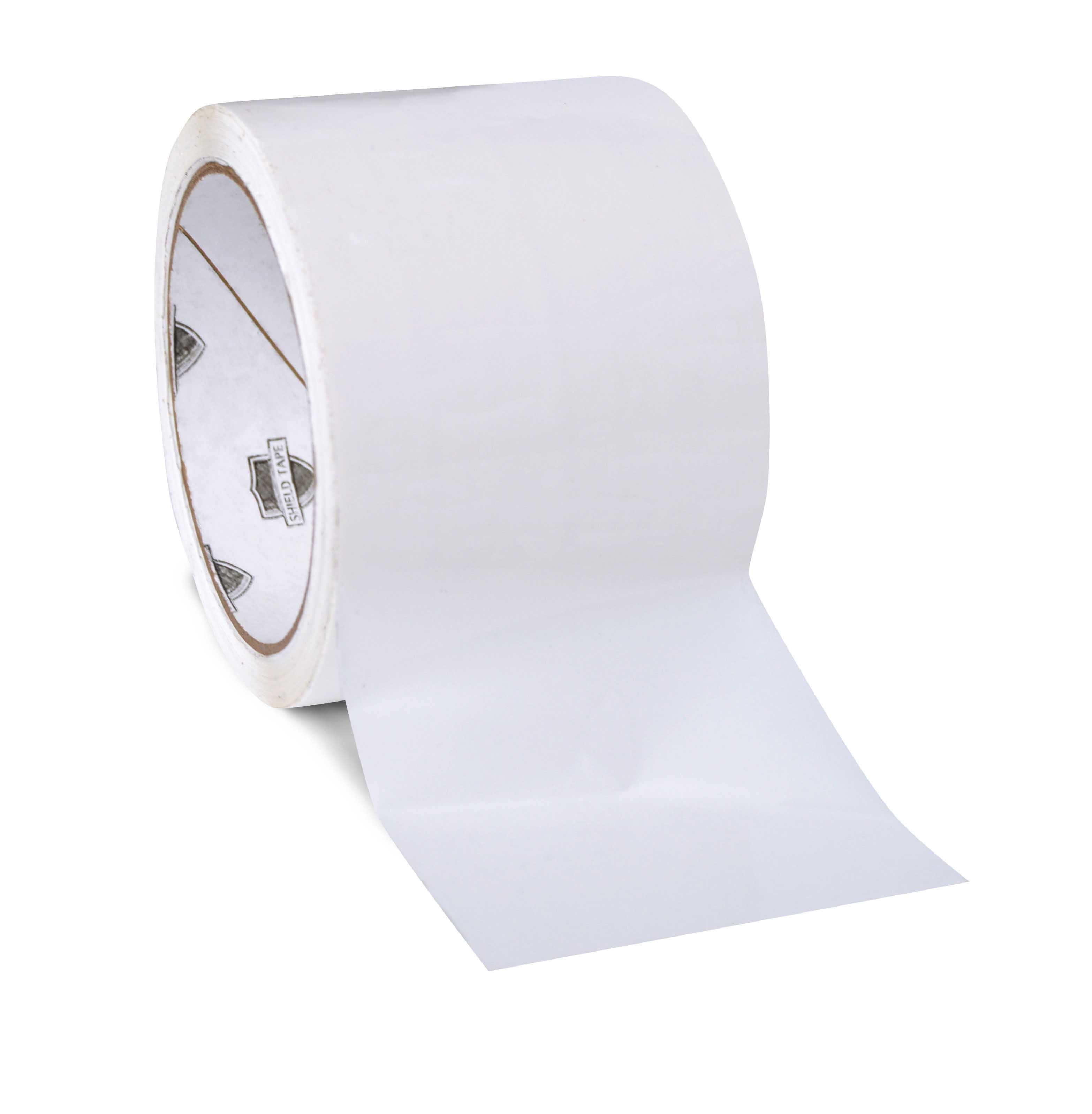 3" x 55 Yards White Packing Tape - 2 Mil - 24 Rolls/Case