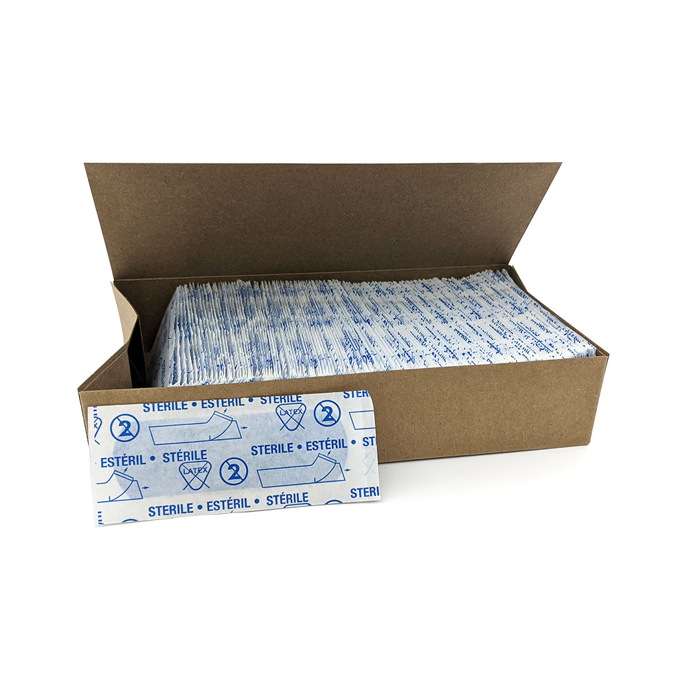 1" x 3" Plastic Strips - Blue Metal Detectable Bandage - 1500 Strips/Case