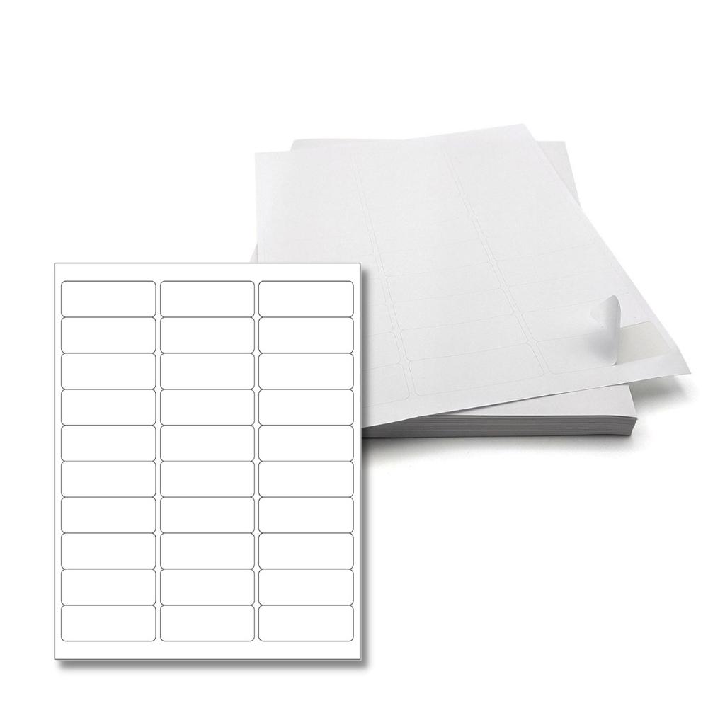 2.625" x 1" Laser Sheet Labels - 40000 Sheets/Half Pallet