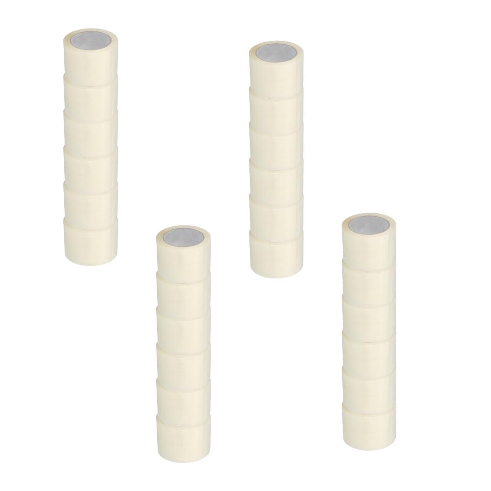 3" x 110 Yards Clear Hot Melt Packing Tape - 1.6 Mil - 24 Rolls/Case