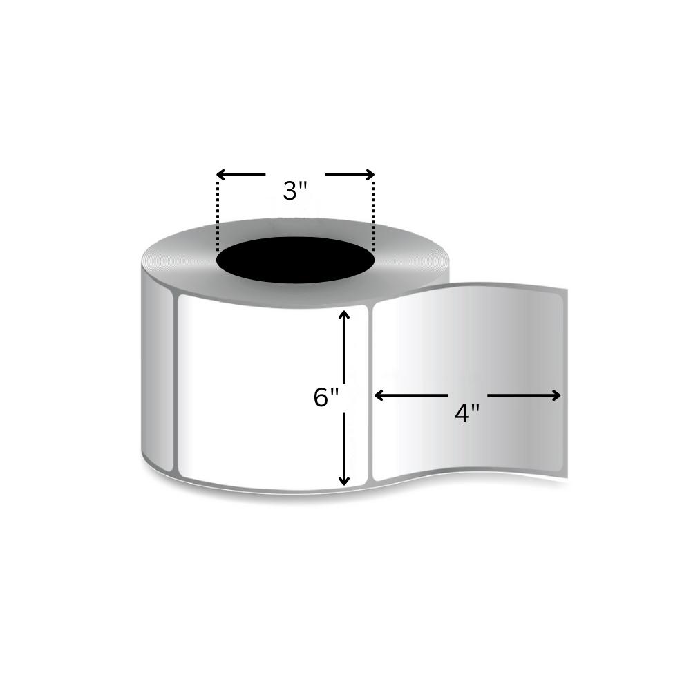 4" x 6" Direct Thermal Labels - 3" Core - 144 Rolls/Half Pallet