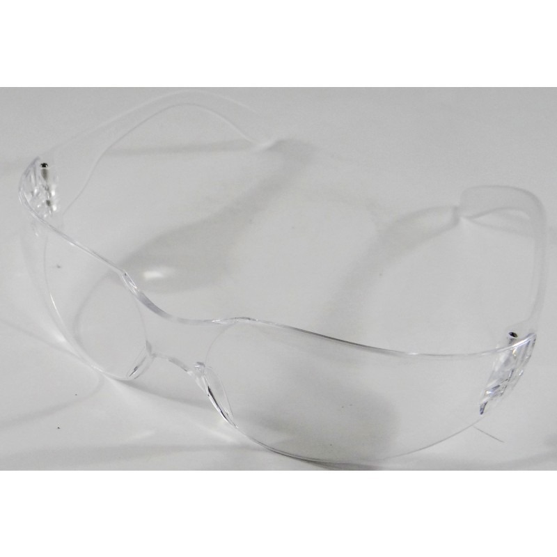 Wrap-Around Glasses (Clear Lens) ANSI & CE- 1 Each