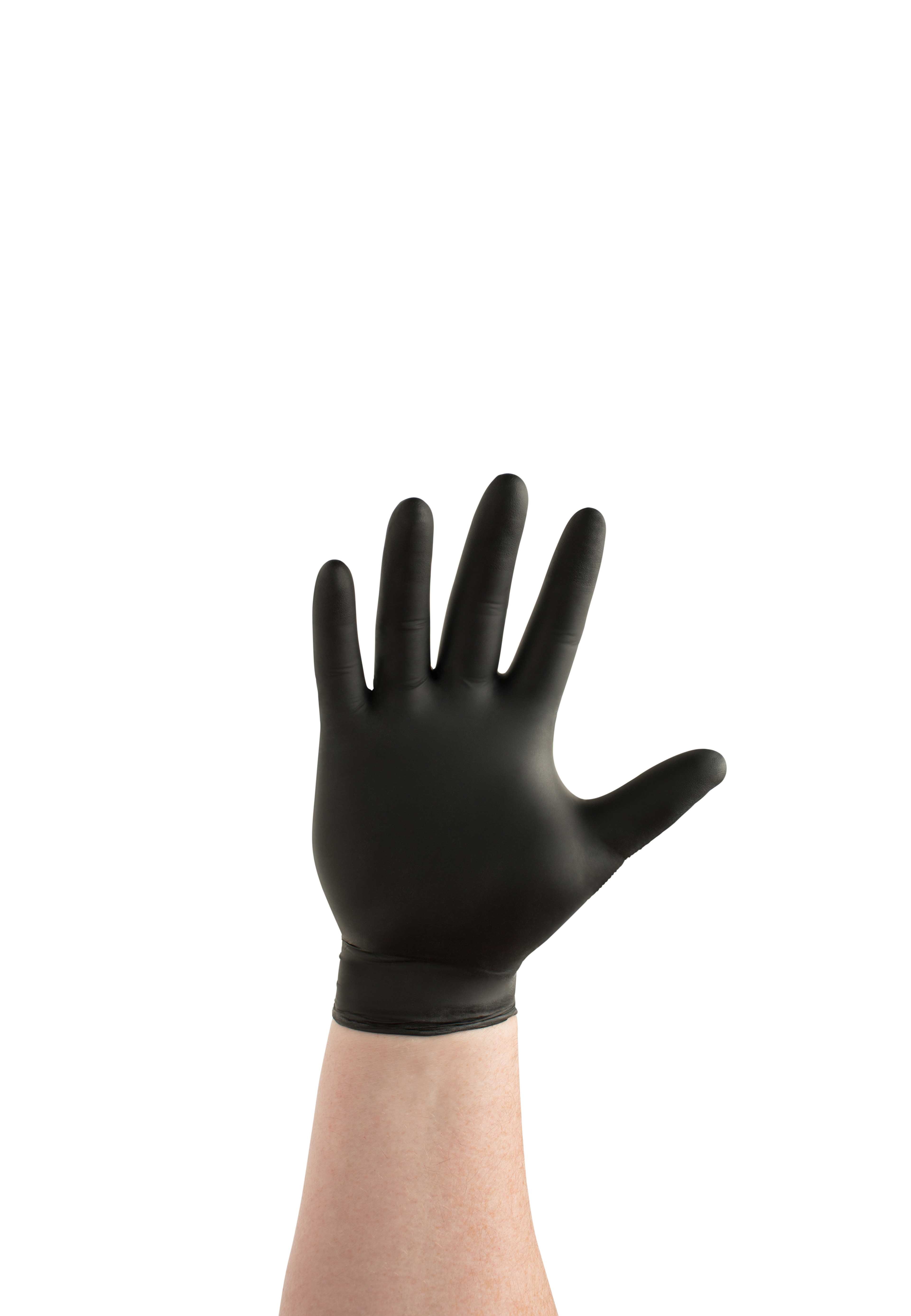 Black Nitrile Disposable Powder Free Gloves - 3.5 Mil - Size: X-Large - 80000 Pieces = 800 Boxes ( Full Pallet )