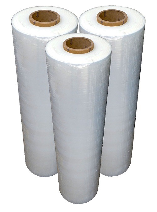 36" x 4000 x 70 Ga Clear Laundry Wrap Films - Non-PVC - 1 Roll/Case