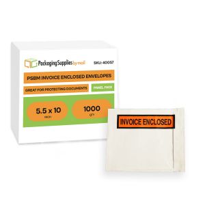 Invoice Enclosed Envelopes - 5.5 x 10 Inch - Panel Face - 1000/Case