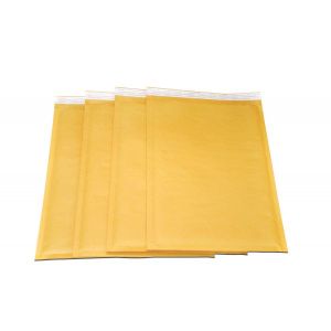 Yellow Kraft Bubble Mailer Pallets
