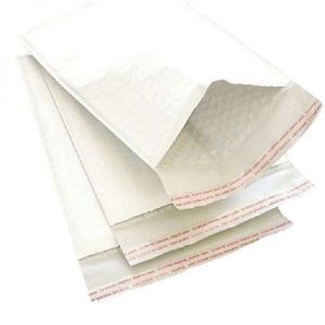 White Kraft Bubble Mailer Pallets