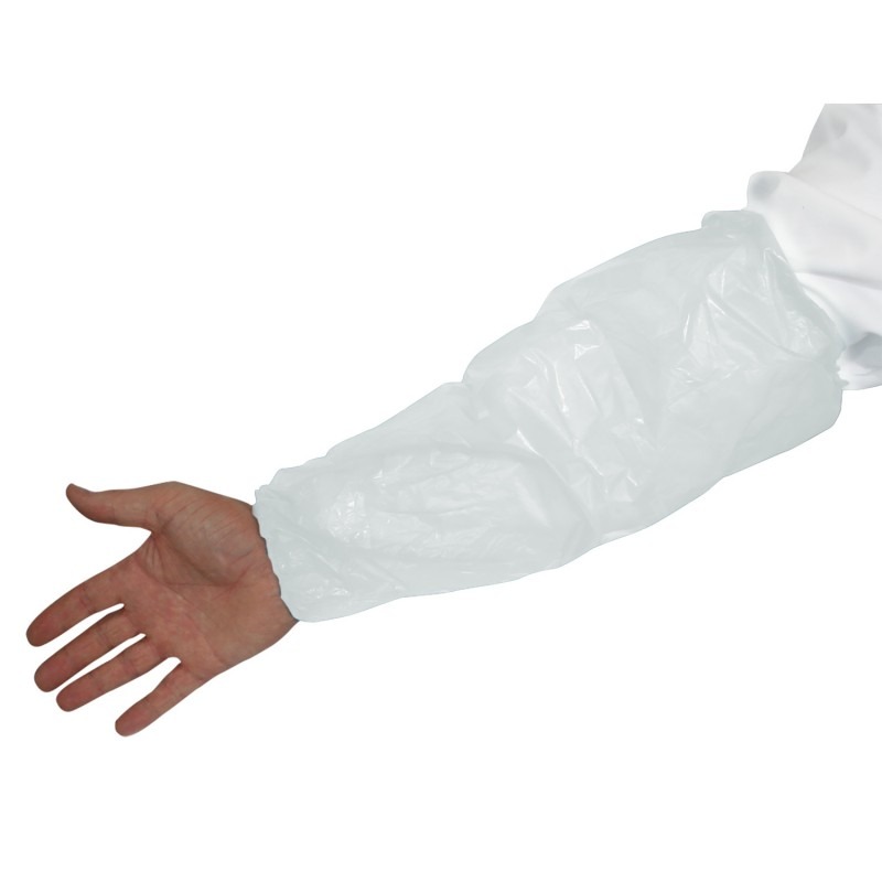 Disposable Polyethylene Oversleeves - 2 Mil White - 1000 Pieces