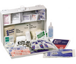 Office First Aid Kit - Plastic Cabinet (up to 25 Persons)