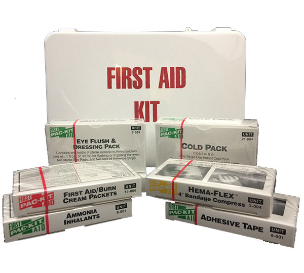 Plastic 16 Unit First Aid Kit