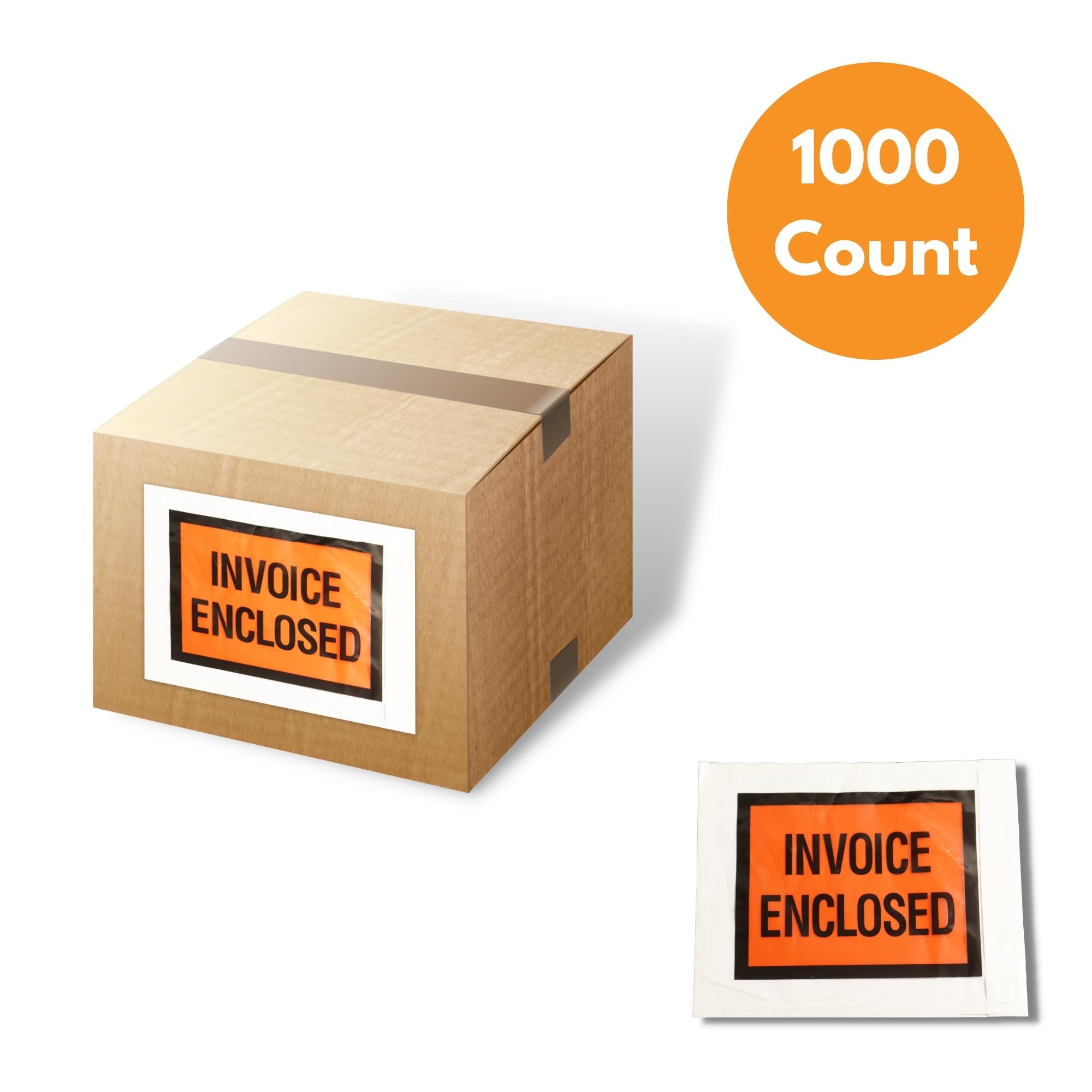 4.5" x 5.5" Invoice Enclosed Envelopes - Full Face - 1000/Case