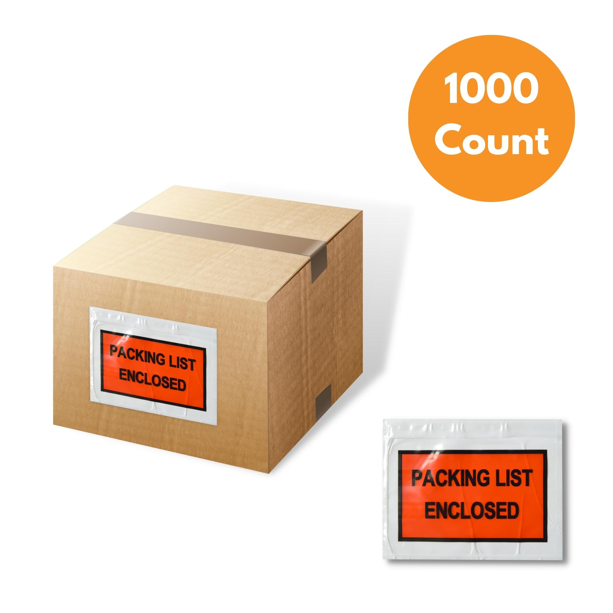 4.5" x 5.5" Packing List Envelopes - Full Face - 1000/Case