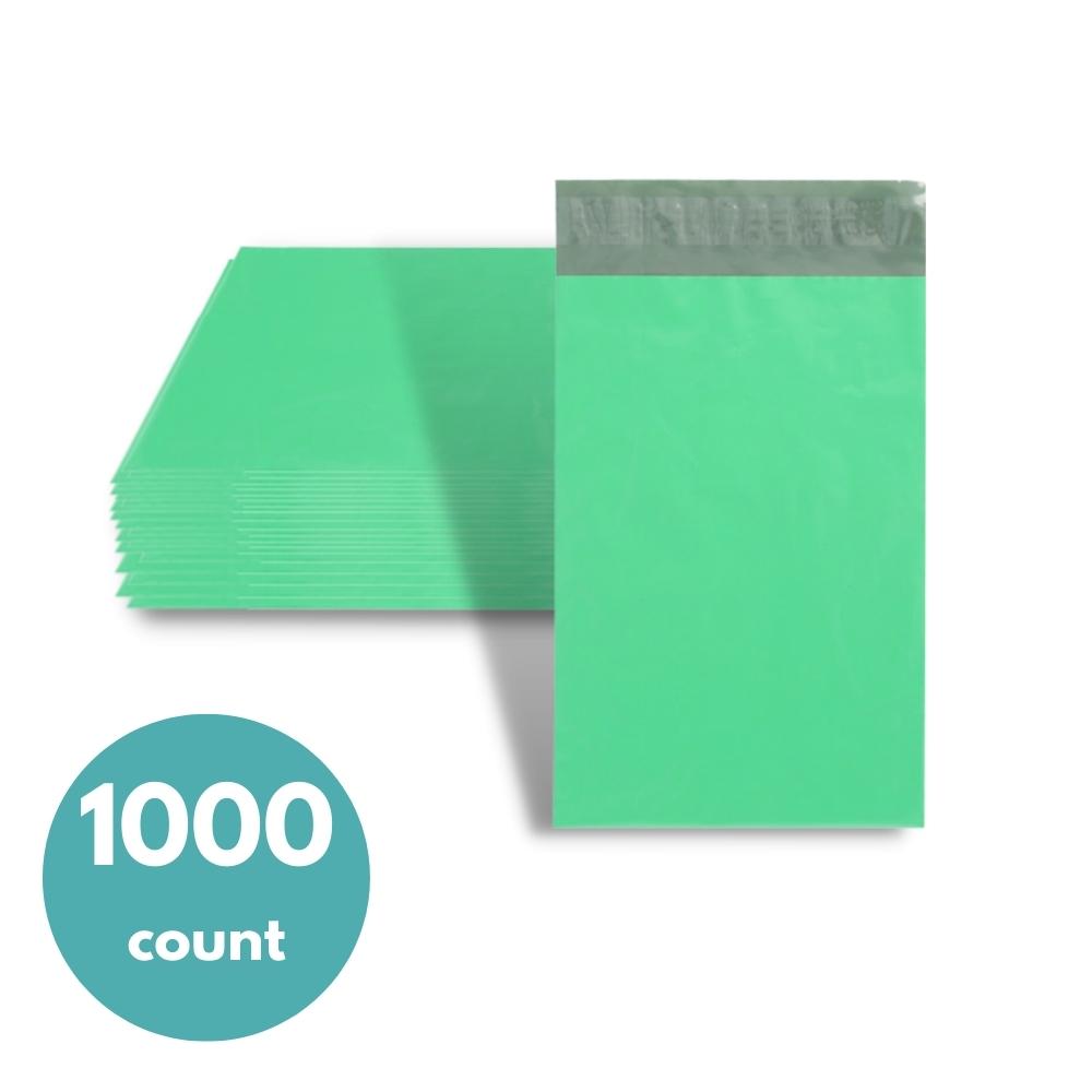 10" x 13" Green Poly Mailer - 2 Mil - 1000 Mailers/Case