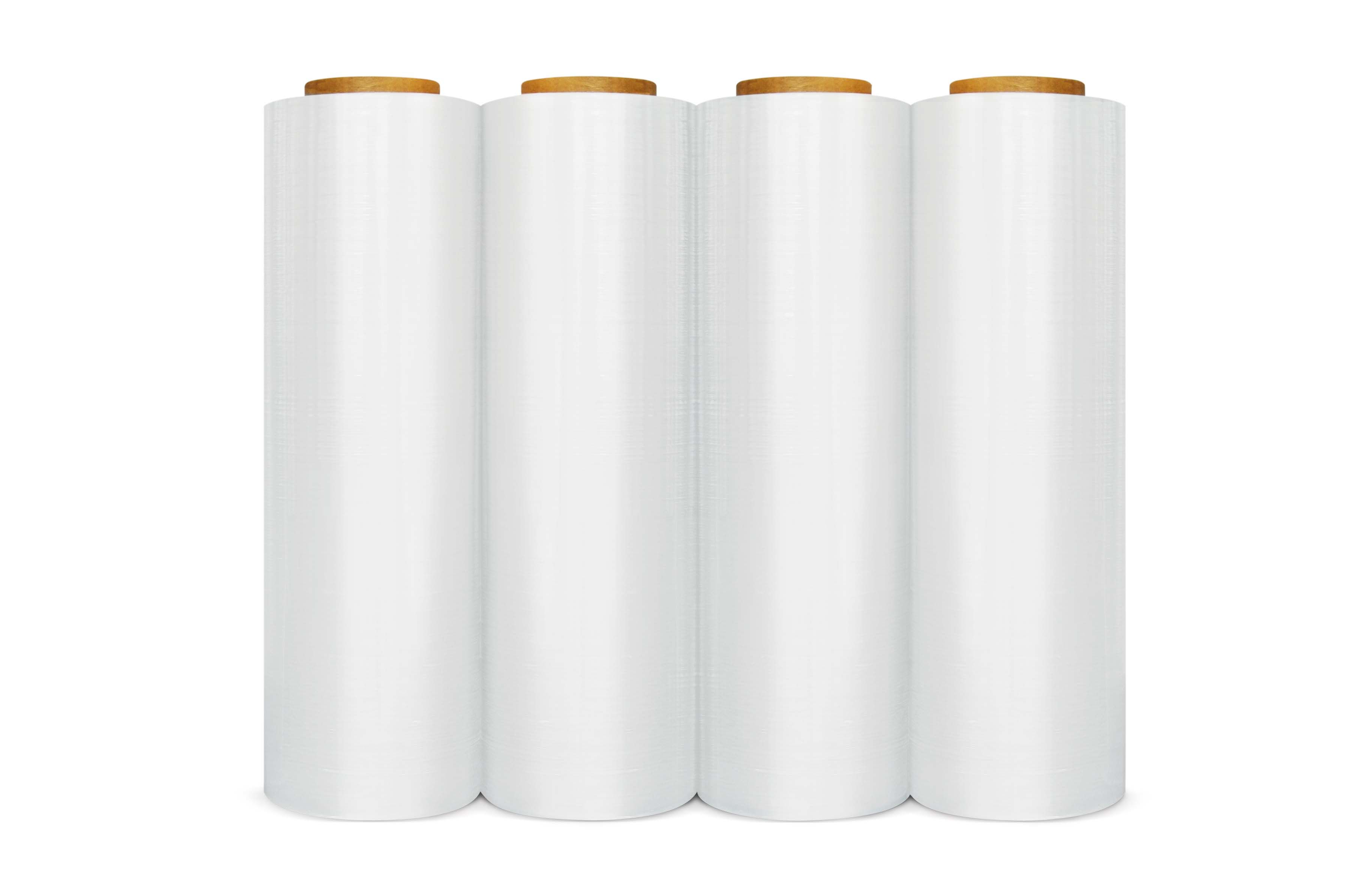 18" x 1500 x 80 Ga Hand Stretch Wrap - Economy - 4 Rolls/Case