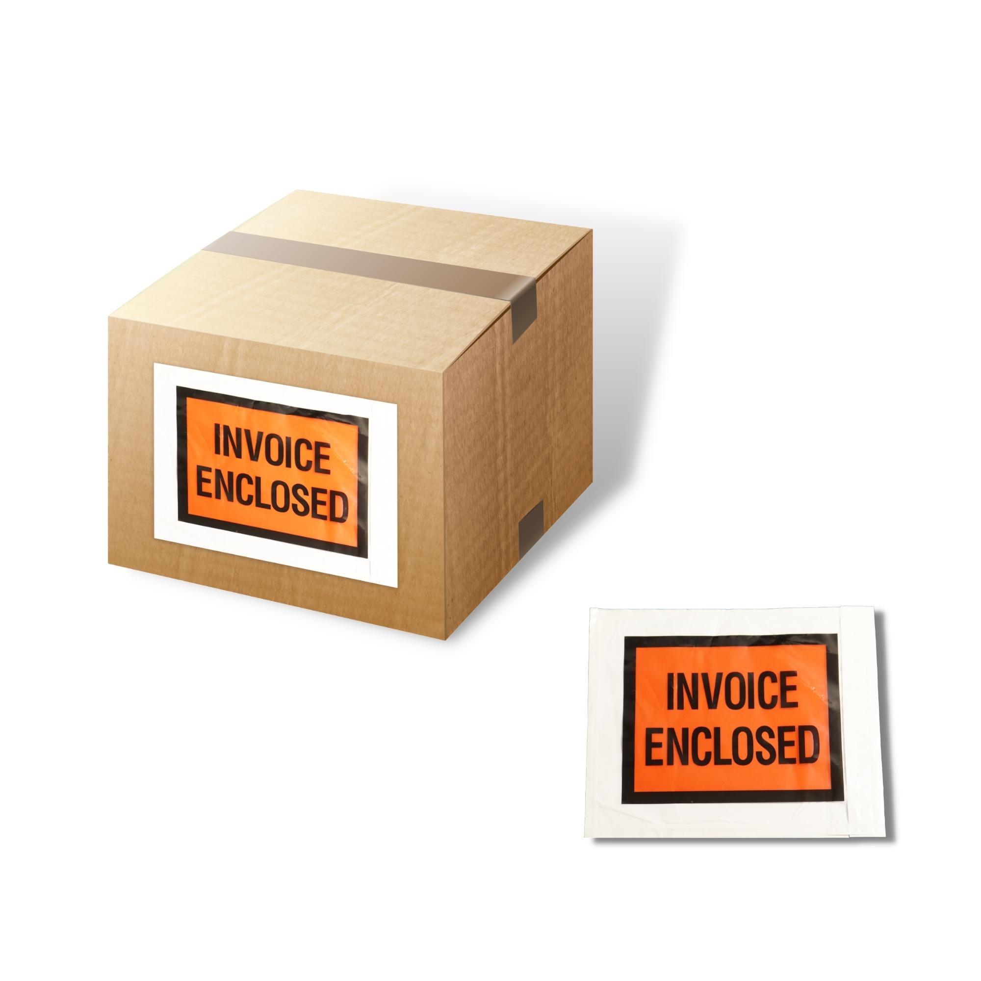 4.5" x 5.5" Invoice Enclosed Envelopes - Full Face - 128000/Half Pallet