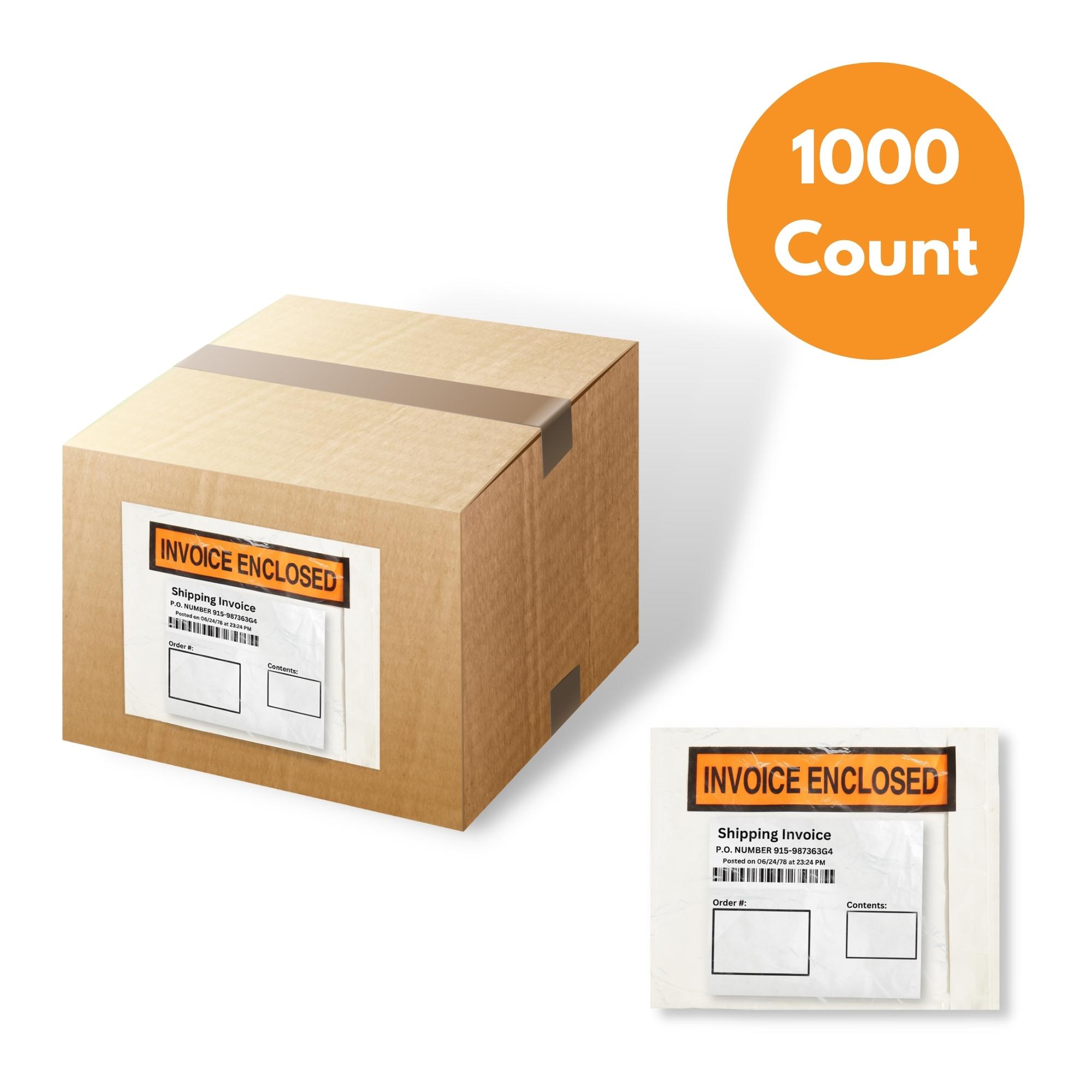 4.5" x 5.5" Invoice Enclosed Envelopes - Panel Face - 1000/Case