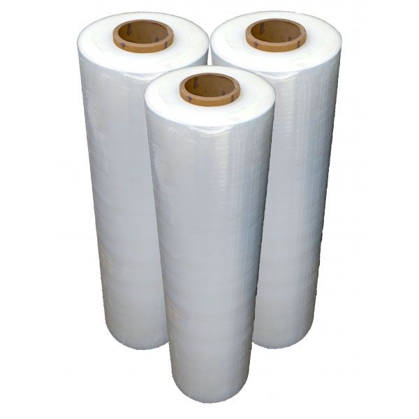 36" x 5000 x 50 Ga Clear Laundry Wrap Films - Non-PVC - 30 Rolls/Full Pallet