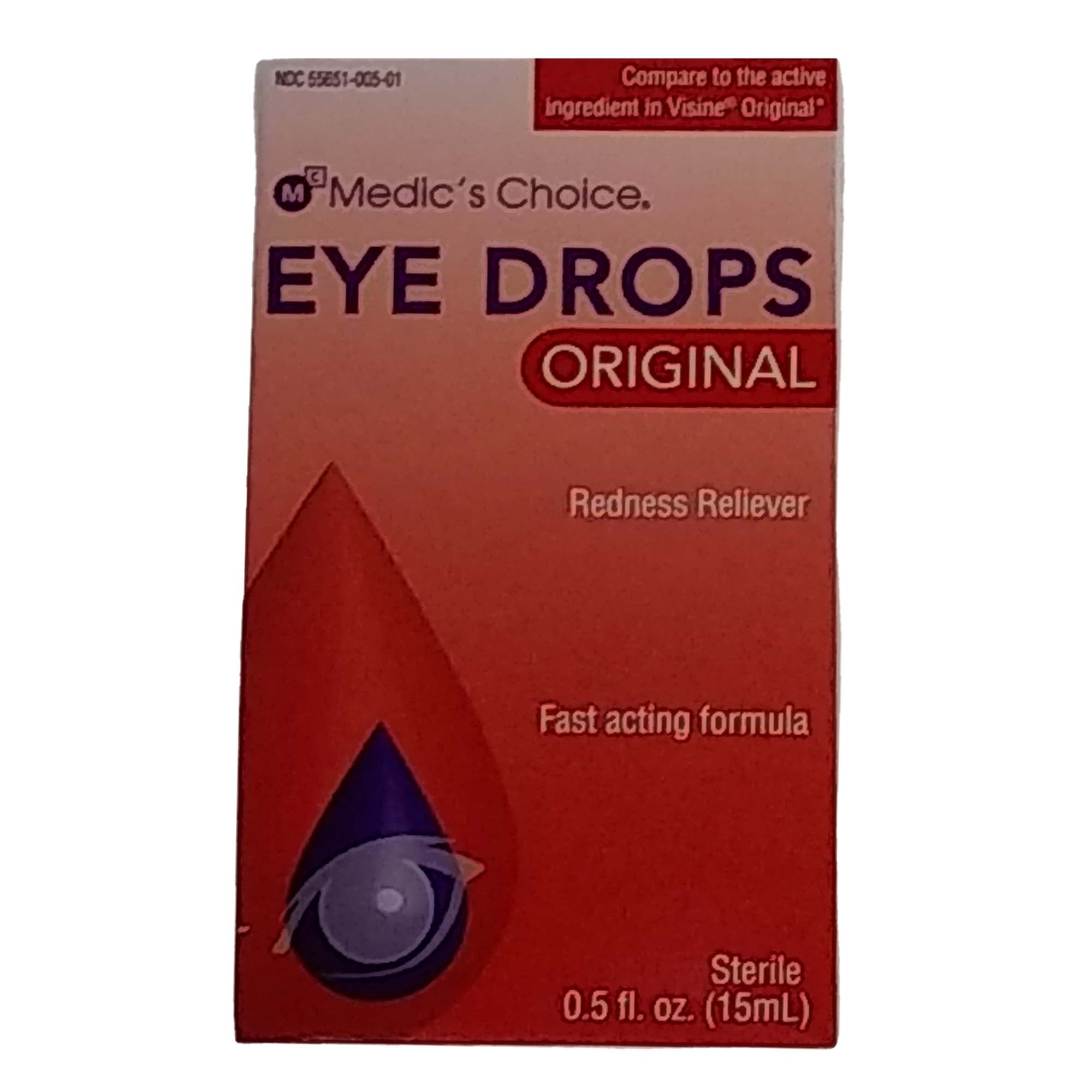 Opti-Clear Eye Drops - Lubricant Eye Relief - 1/2 oz Bottle