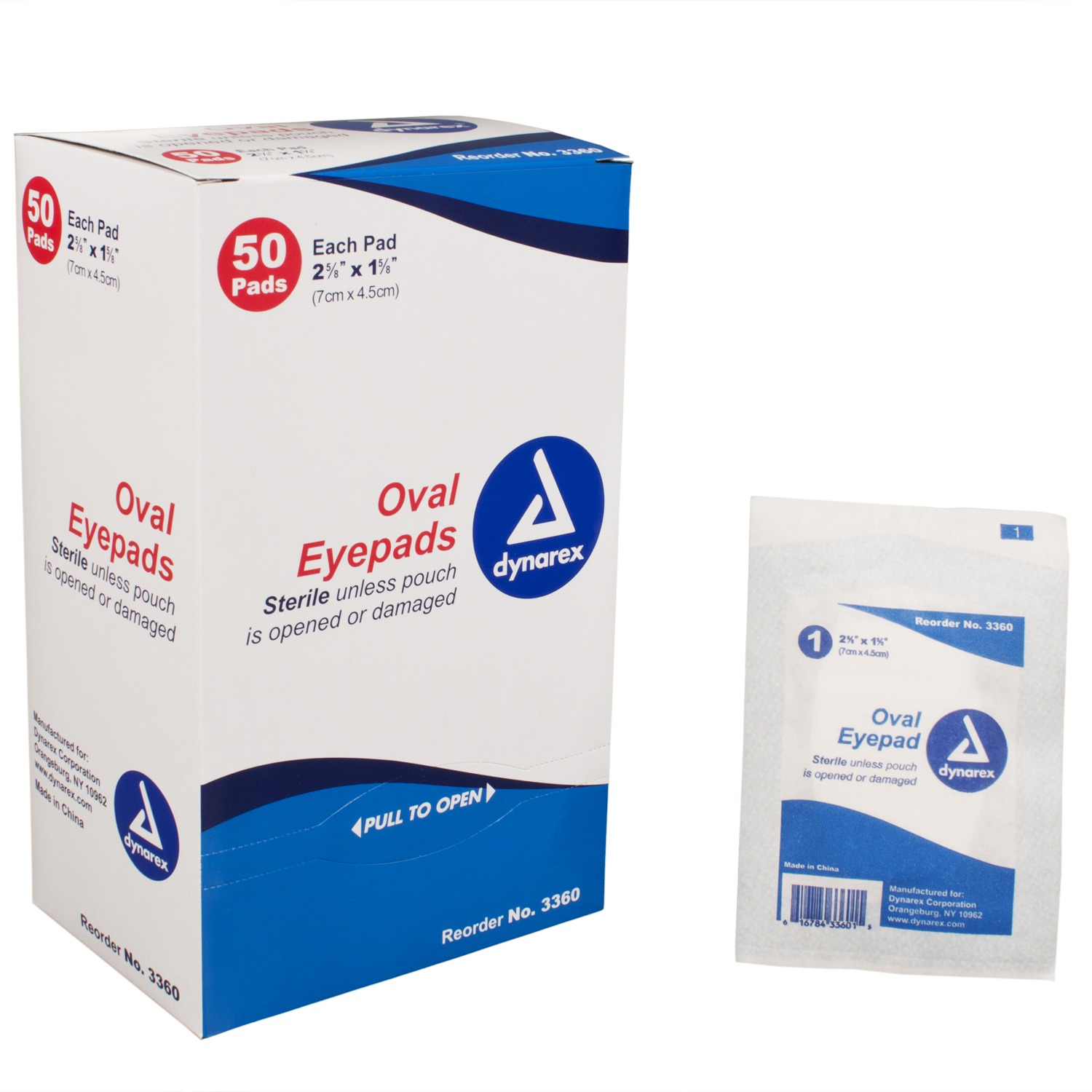 Sterile Disposable Eye Pads - 50/Box