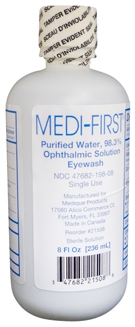 Medi-First Eye Wash Solution - 8 oz Bottle