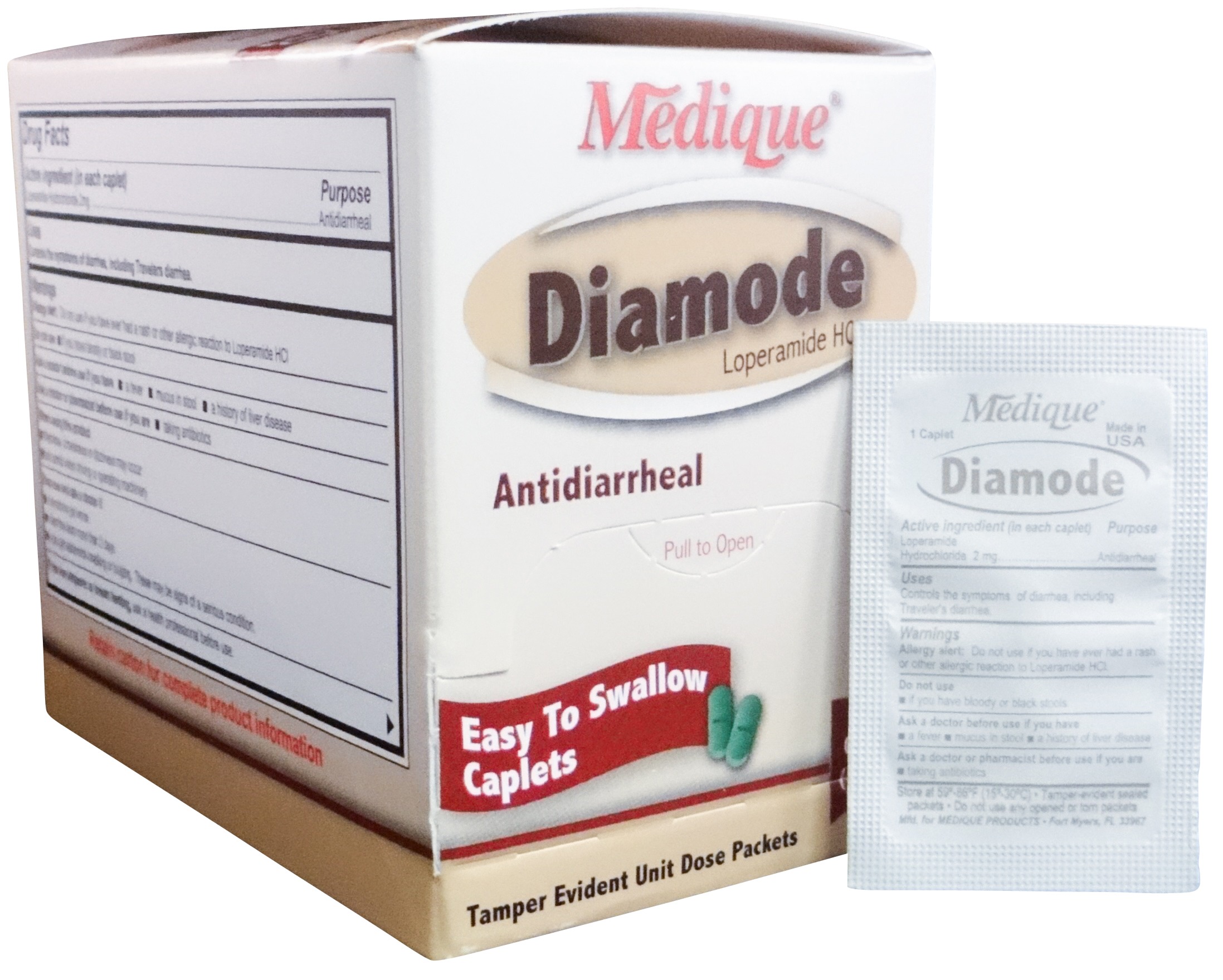 Diamode Anti-Diarrhea (Loperamide HCI): 50 Packets of 1 - 2 mg