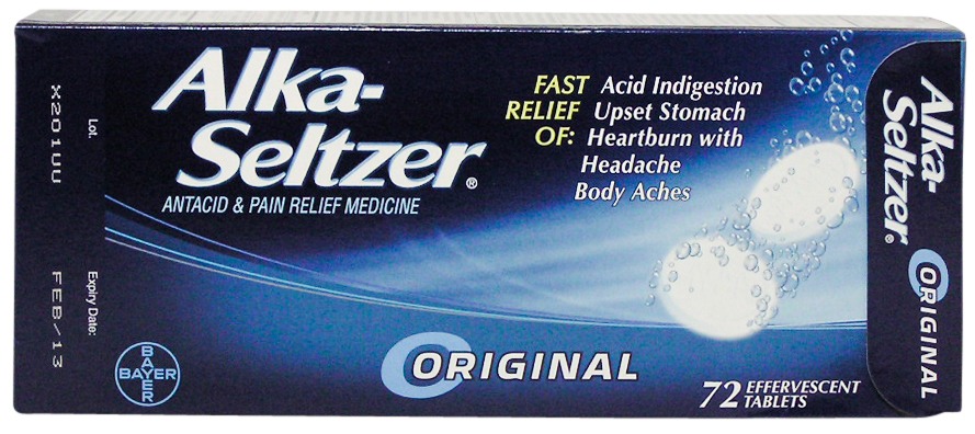 Alka-Seltzer®: 36 packets of 2 (72 tablets)