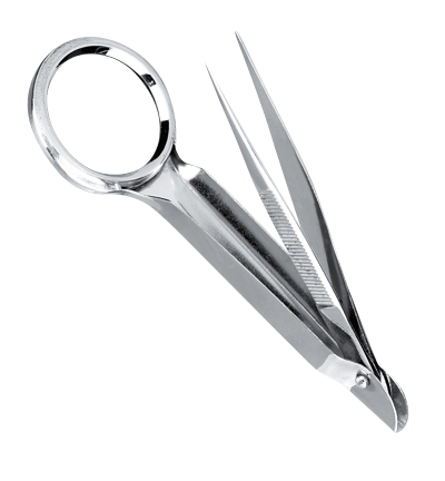 Tweezers with Magnifier