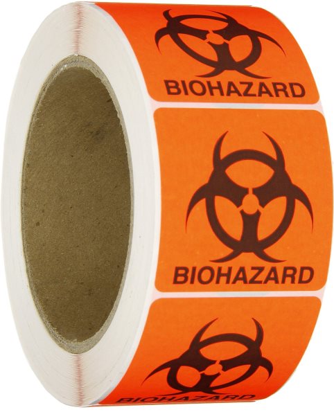 Biohazard Sticker Labels