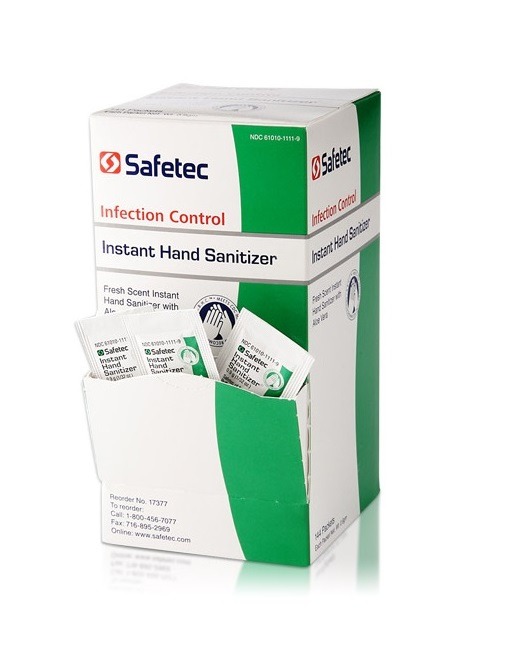 Safetec® Hand Sanitizer 1/32 Ounce Packets 144 Per Box