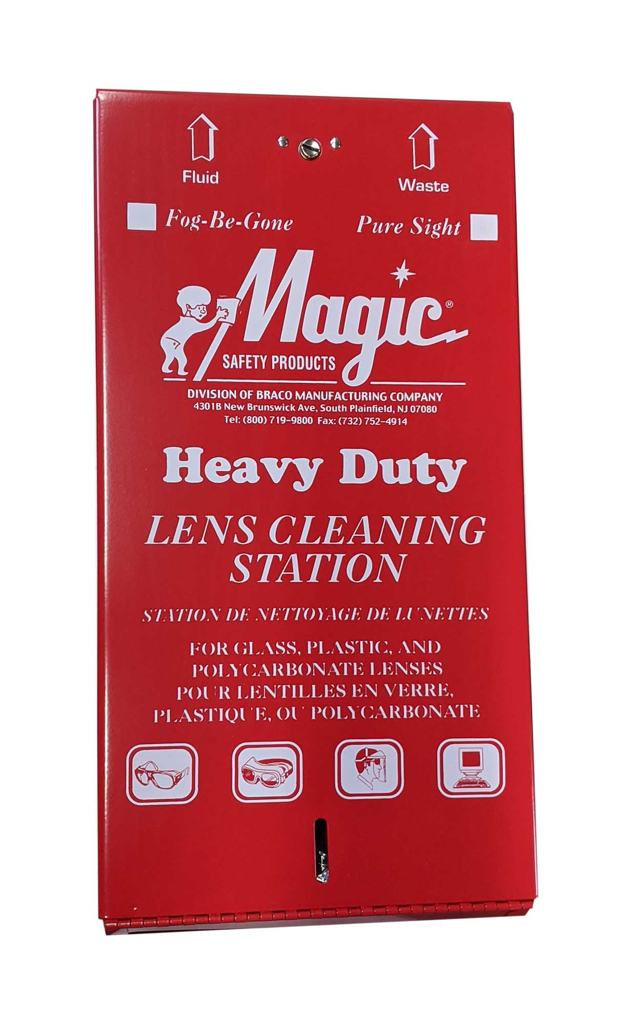 9 x 17 x 3 1/4 Metal Lens Cleaning Station (Empty)