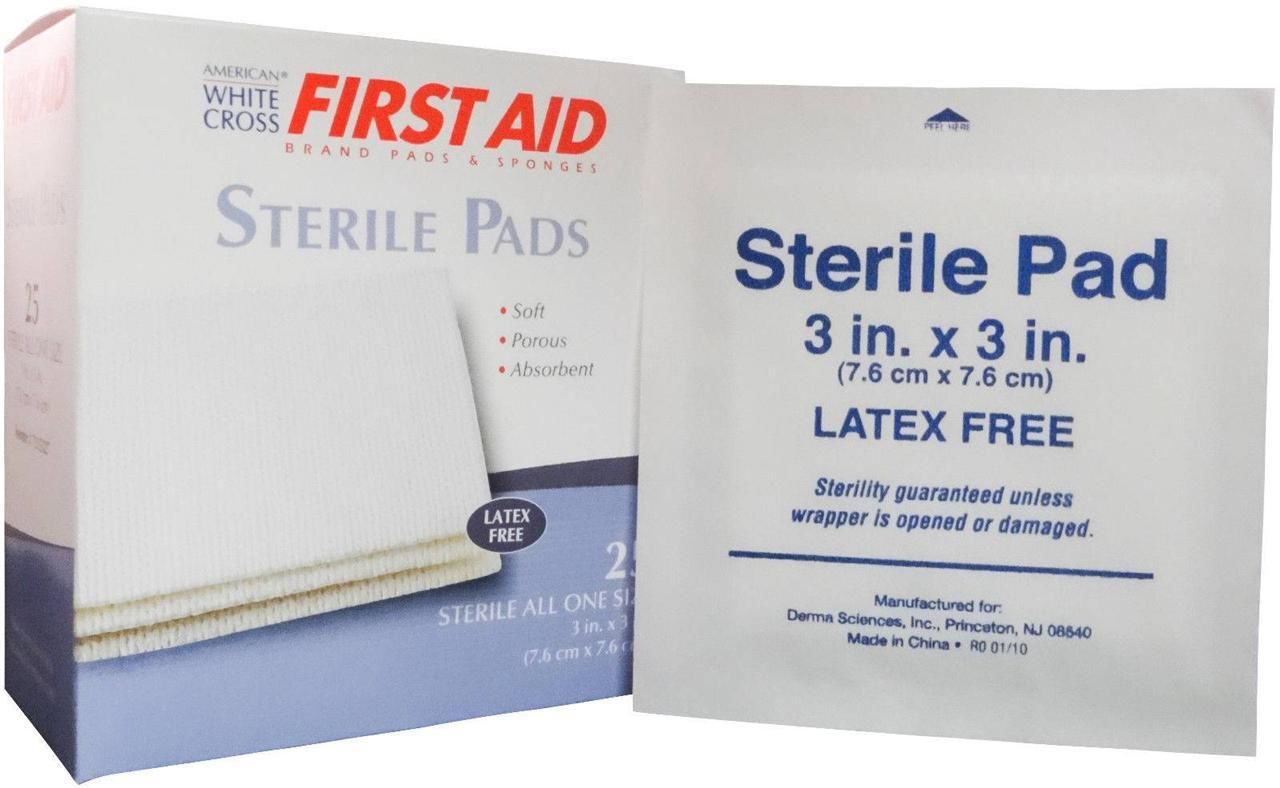 Gauze Pads Sterile 3 X 3 25 Per Box