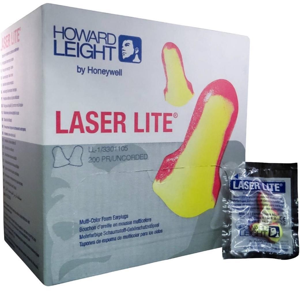 Cordless Howard Leight Laser Lite Earplugs - NRR 32 - 200 Pairs/Box