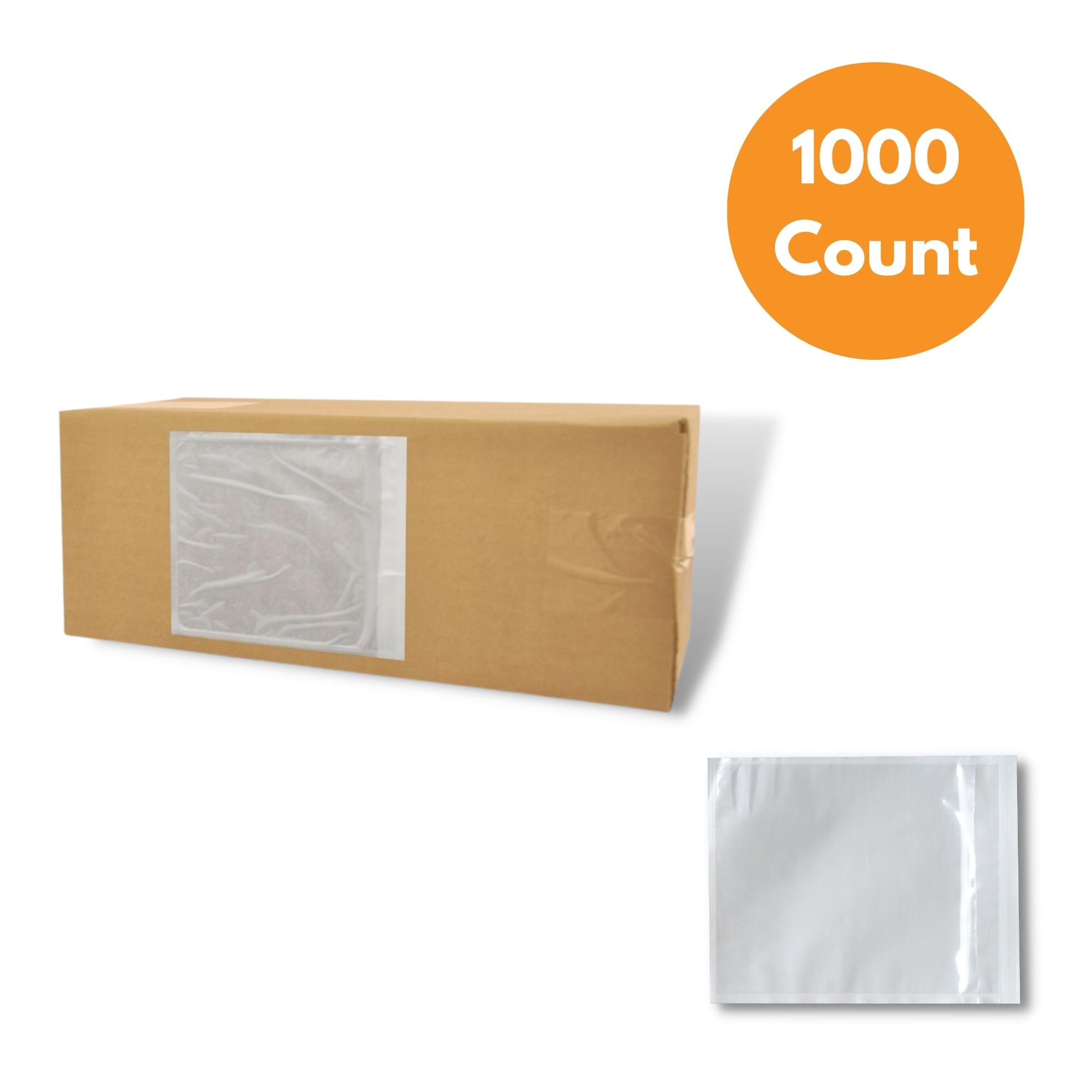 5.125" x 8" Packing List Envelopes - Clear Face - 1000/Case