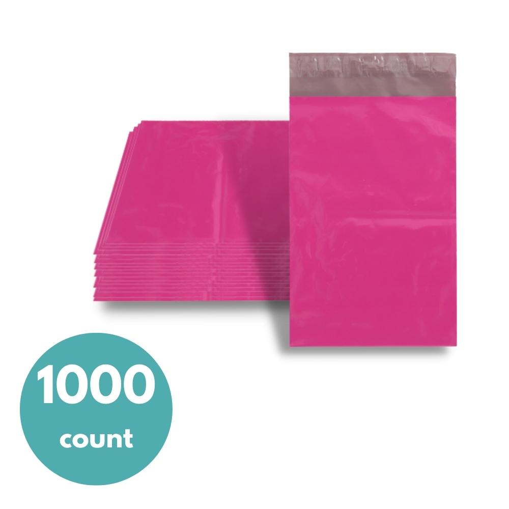 10" x 13" Pink Poly Mailer - 2 Mil - 1000 Mailers/Case