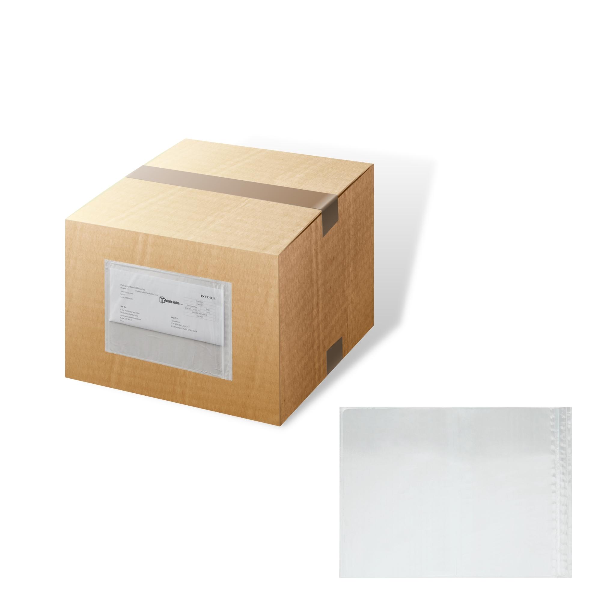 6" x 6" Reclosable Packing List Envelopes - Clear Face - 1000/Case