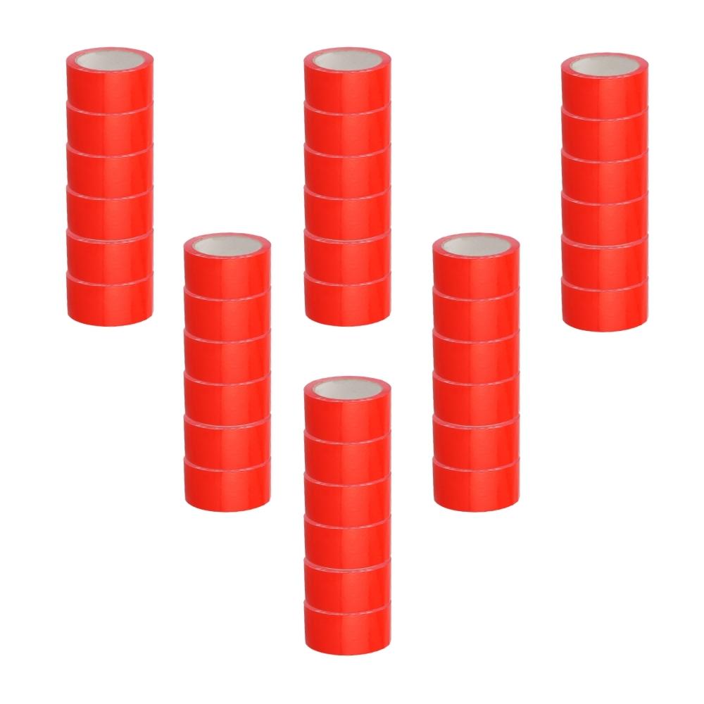 2" x 55 Yds Red Industrial PVC Tape - 2.3 Mil - 36 Rolls/Case