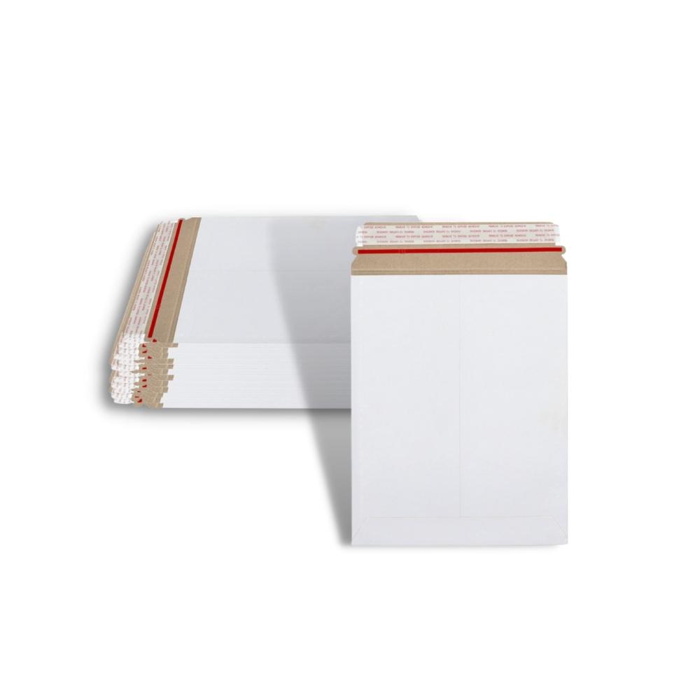 11" x 13.5" White Rigid Photo Mailers - 2500 Mailers/Half Pallet