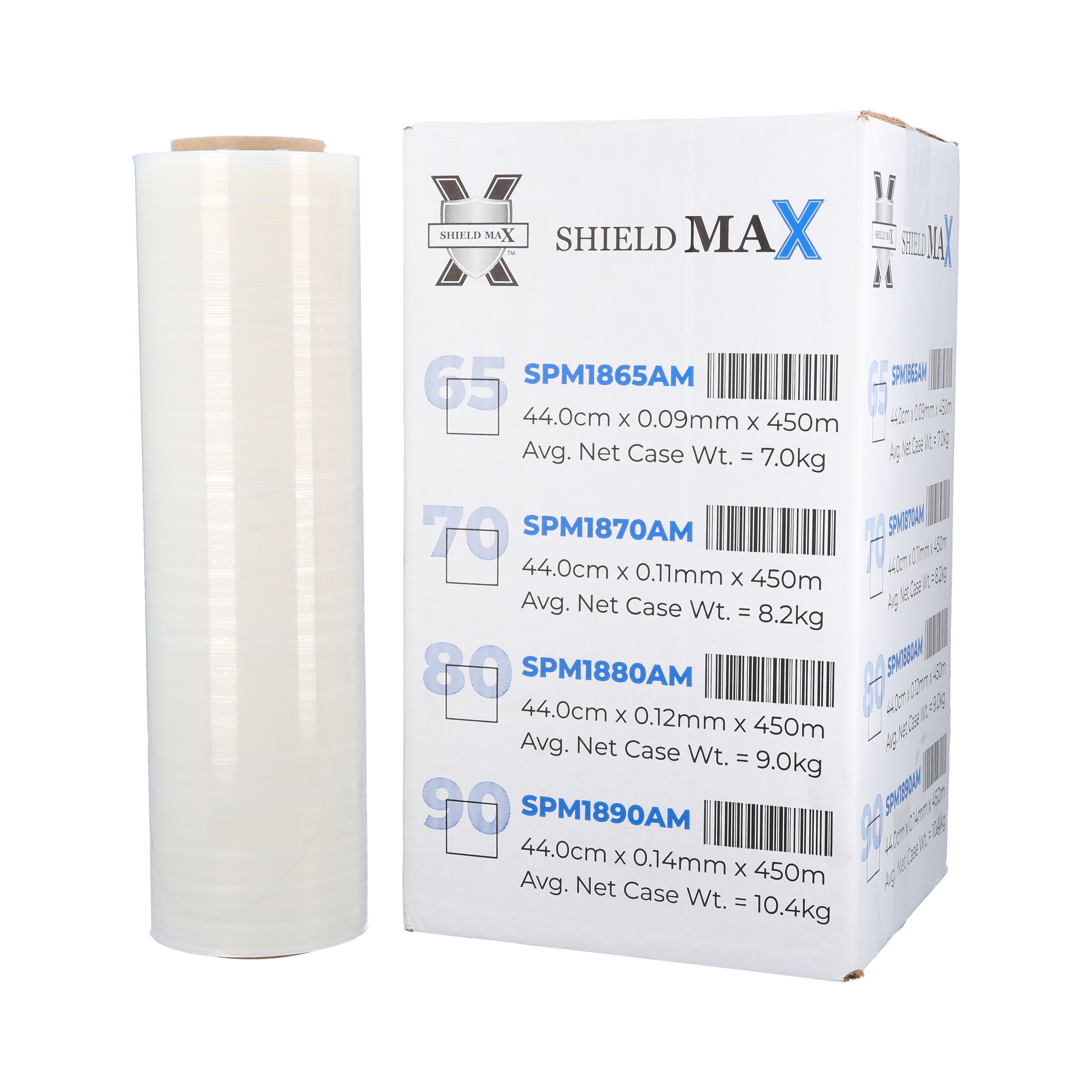 17" x 1476 x 44 Ga Economy Cast Hand Stretch Wrap - 256 Rolls/Full Pallet