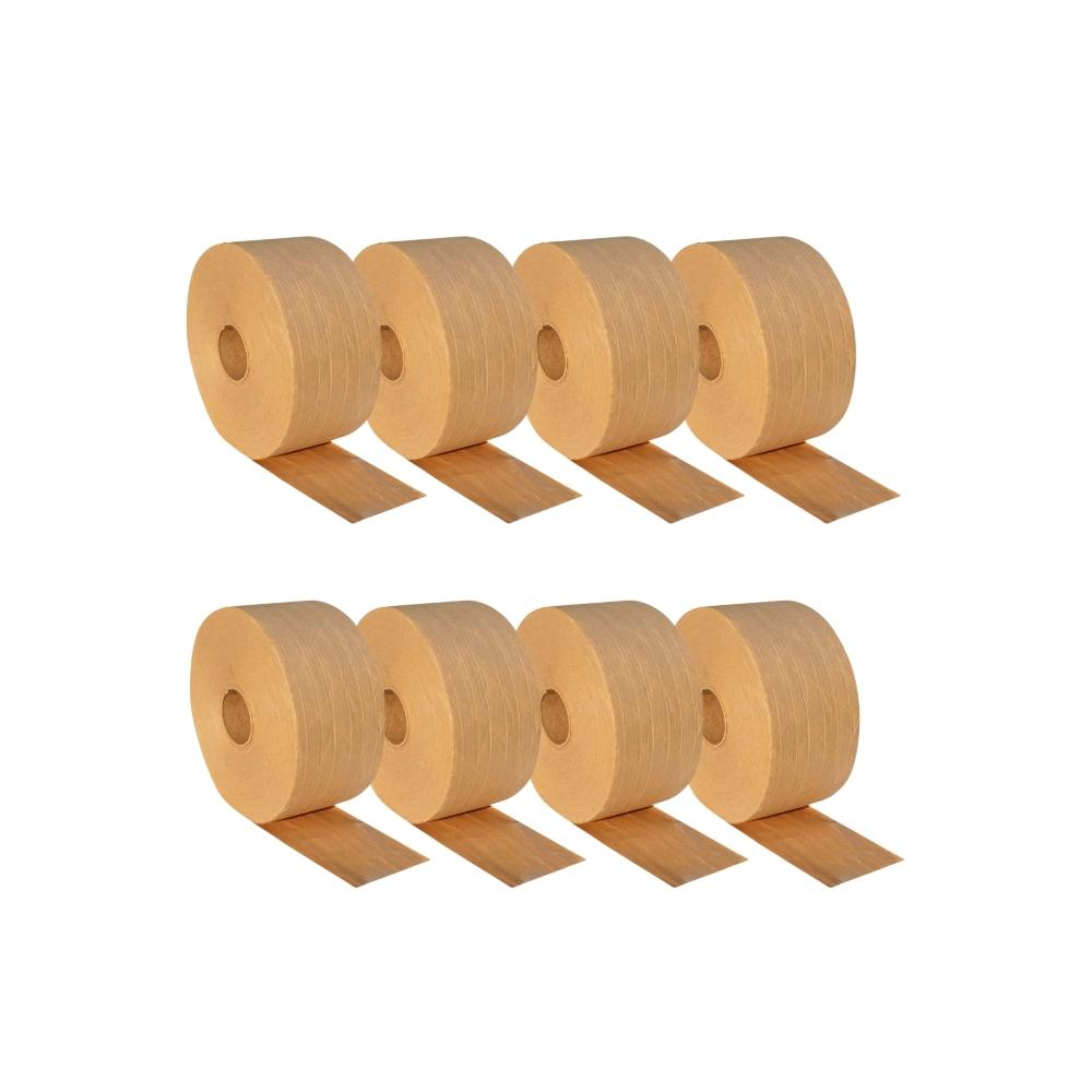 72mm x 450 Brown Intertape Brand Gummed Tape - Economy Grade - 320 Rolls/Half pallet