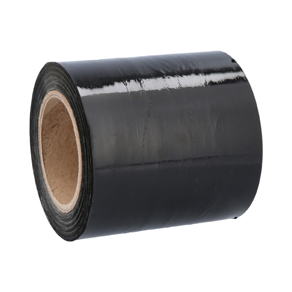 5" x 1000 x 63 Ga Black Mini Stretch Wrap - 12 Rolls/Case